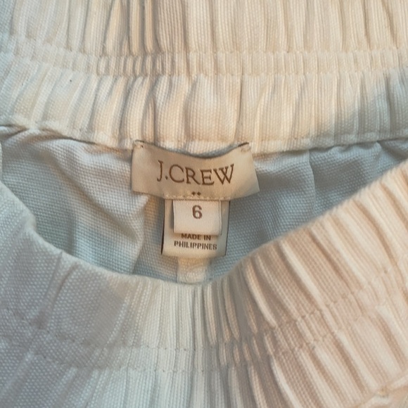 J Crew linen elastic waist shorts size 6 - Picture 2 of 2